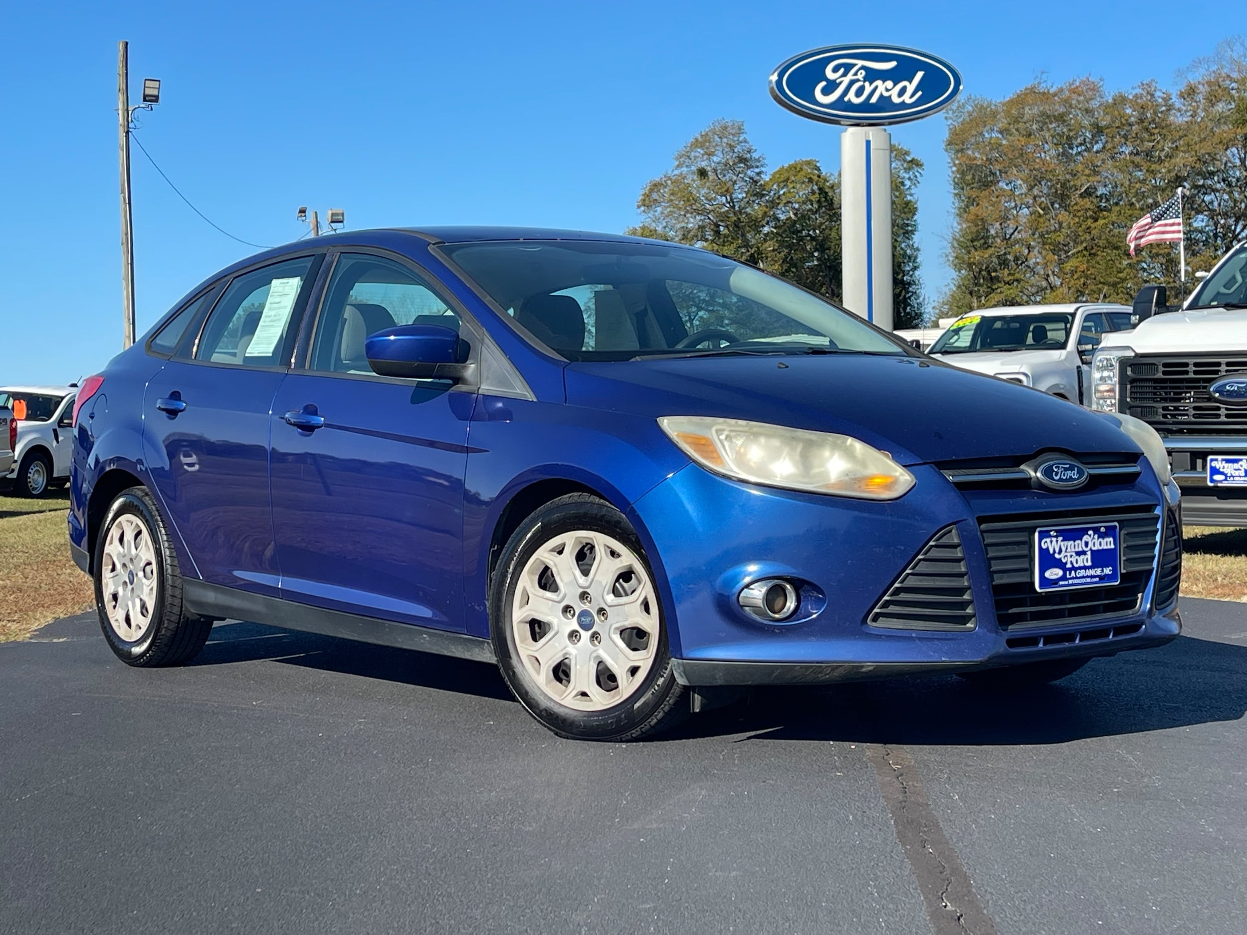 Used 2012 Ford Focus SE with VIN 1FAHP3F28CL455972 for sale in La Grange, NC