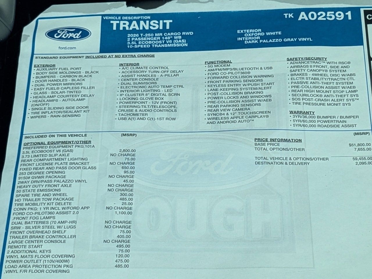 2026 Ford Transit Van Base - Photo 32
