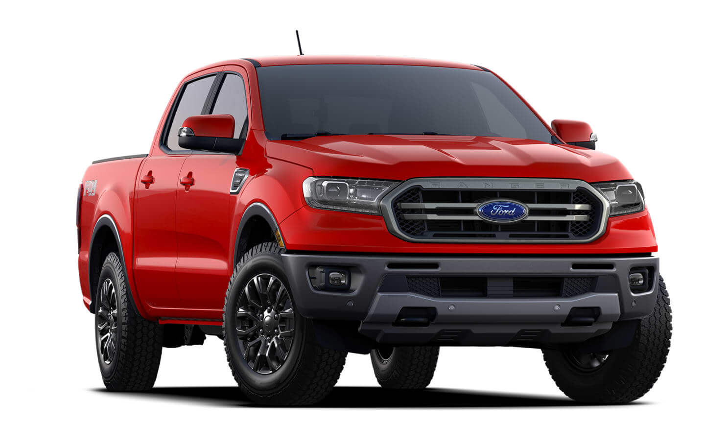 2023 Ford Ranger shown in Race Red