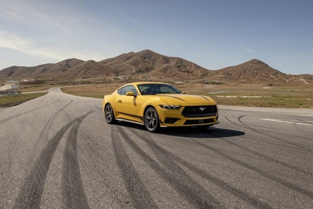 Yellow 2024 Ford Mustang in South Portland, Maine