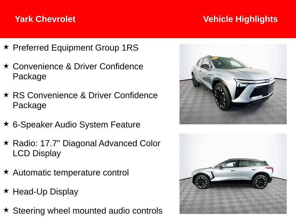Used 2024 Chevrolet Blazer EV RS with VIN 3GNKDCRJ8RS285960 for sale in Perrysburg, OH