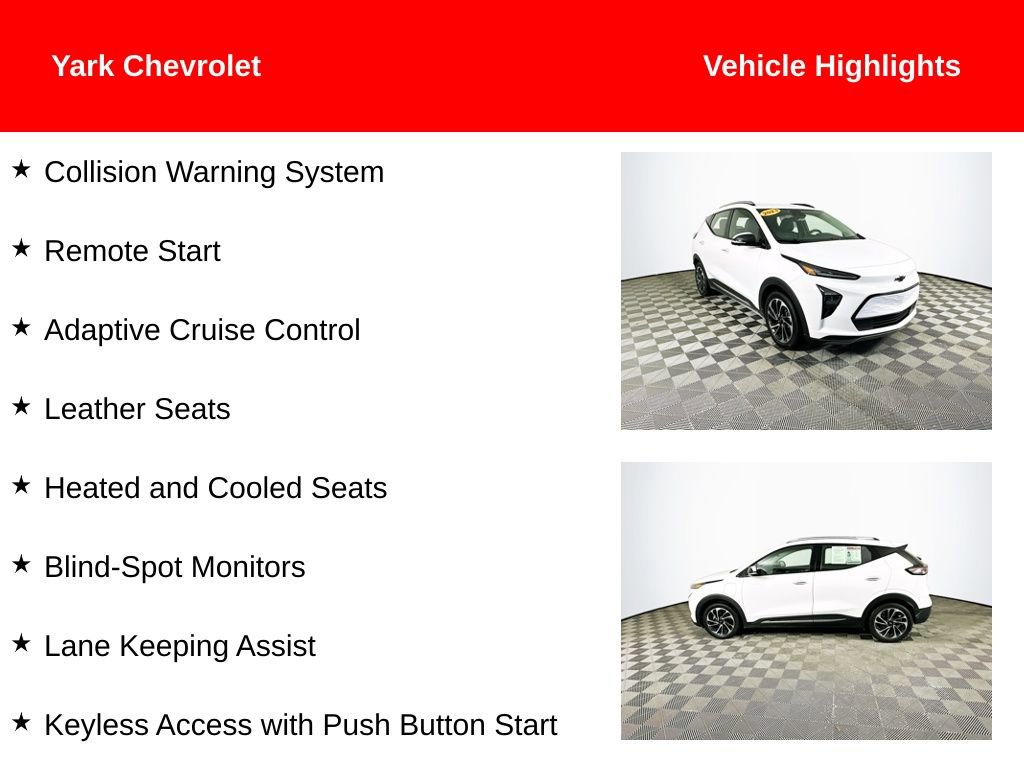 Used 2023 Chevrolet Bolt EUV Premier with VIN 1G1FZ6S04P4101568 for sale in Perrysburg, OH