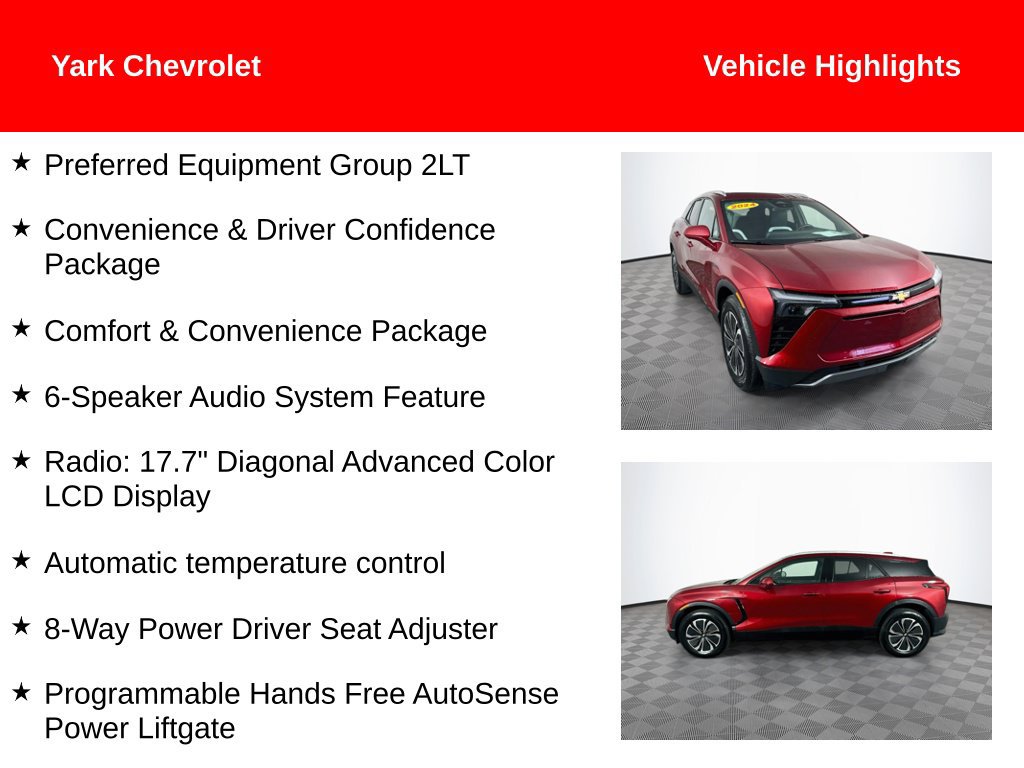 Used 2024 Chevrolet Blazer EV LT with VIN 3GNKDBRJ3RS278554 for sale in Perrysburg, OH
