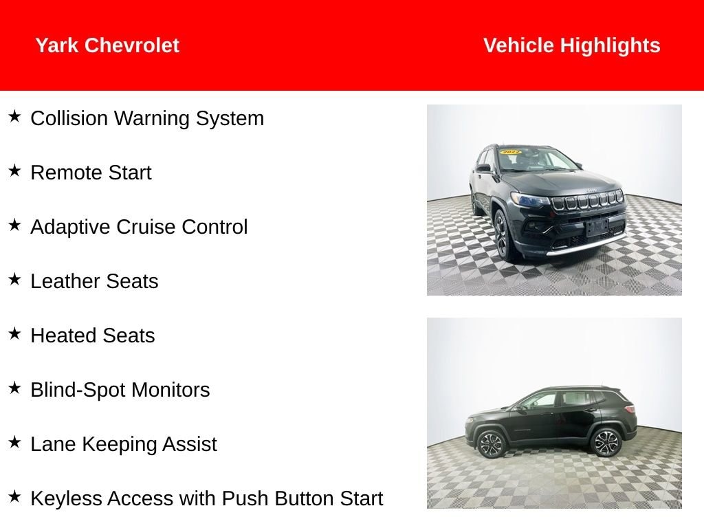 Used 2022 Jeep Compass Limited 4x4 SUV