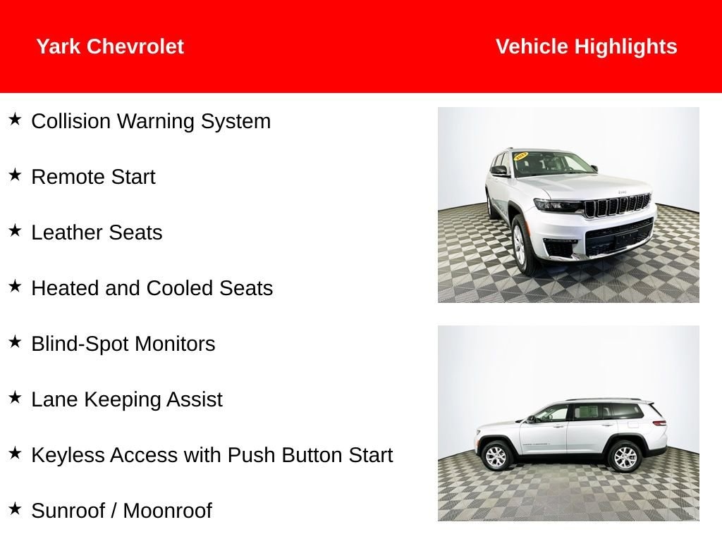 Used 2022 Jeep Grand Cherokee L Limited 4x4 SUV