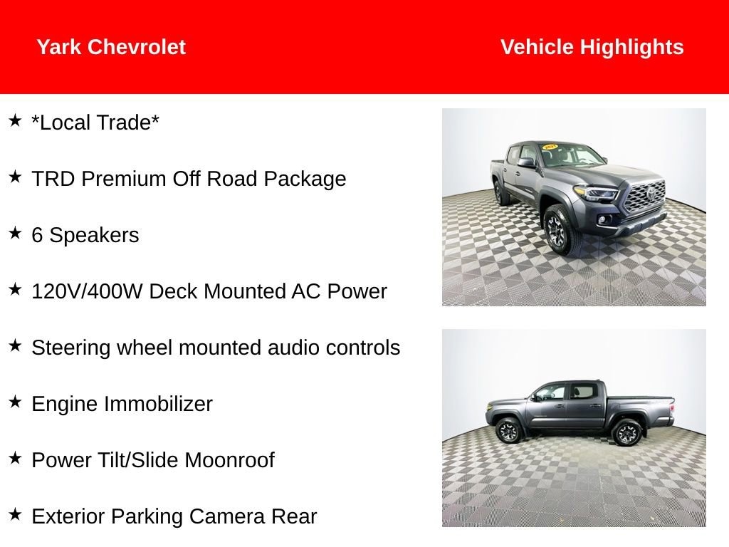 Used 2021 Toyota Tacoma TRD Off-Road Truck Double Cab