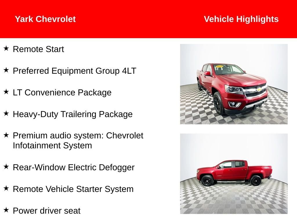 Used 2019 Chevrolet Colorado 4WD LT Truck