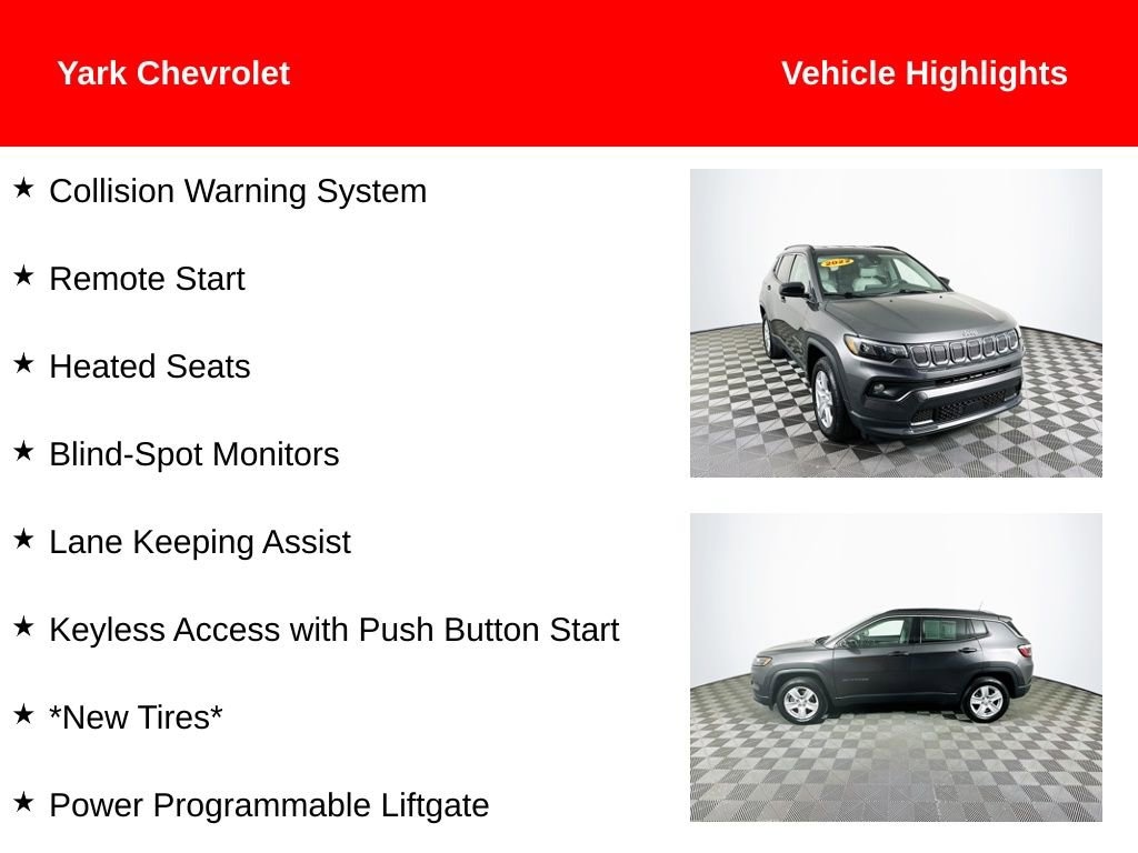 Used 2022 Jeep Compass Latitude 4x4 SUV