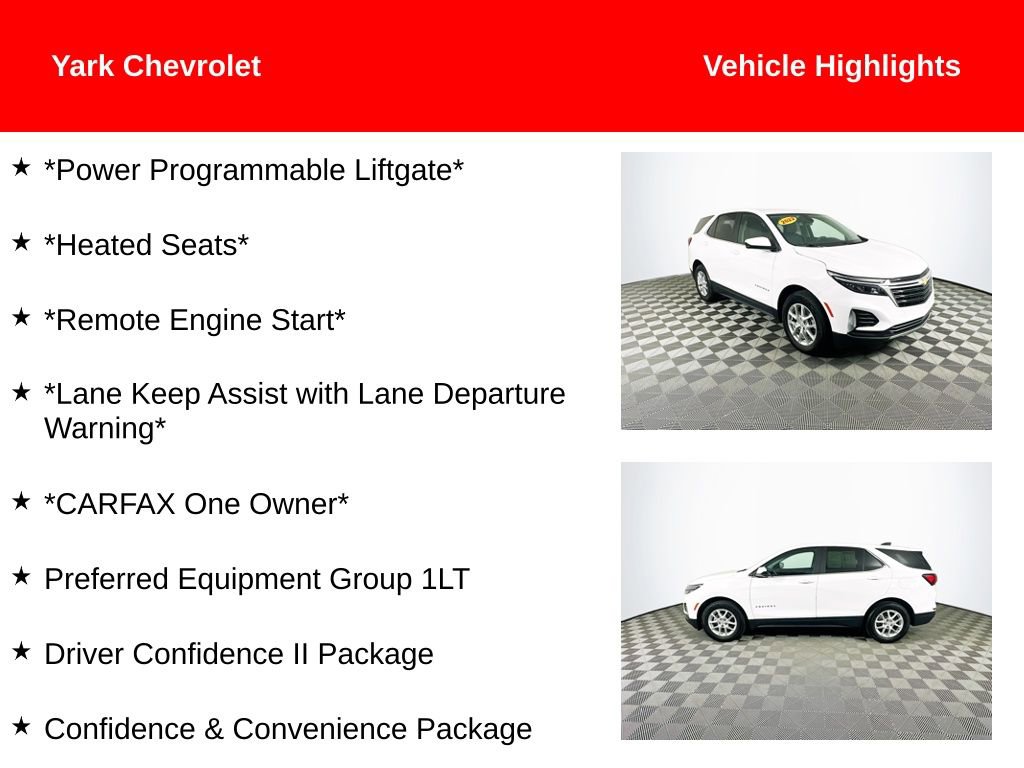 Used 2022 Chevrolet Equinox LT with VIN 3GNAXKEV3NS221552 for sale in Perrysburg, OH