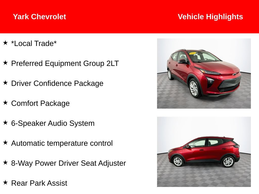 Used 2023 Chevrolet Bolt EUV LT with VIN 1G1FY6S06P4130329 for sale in Perrysburg, OH