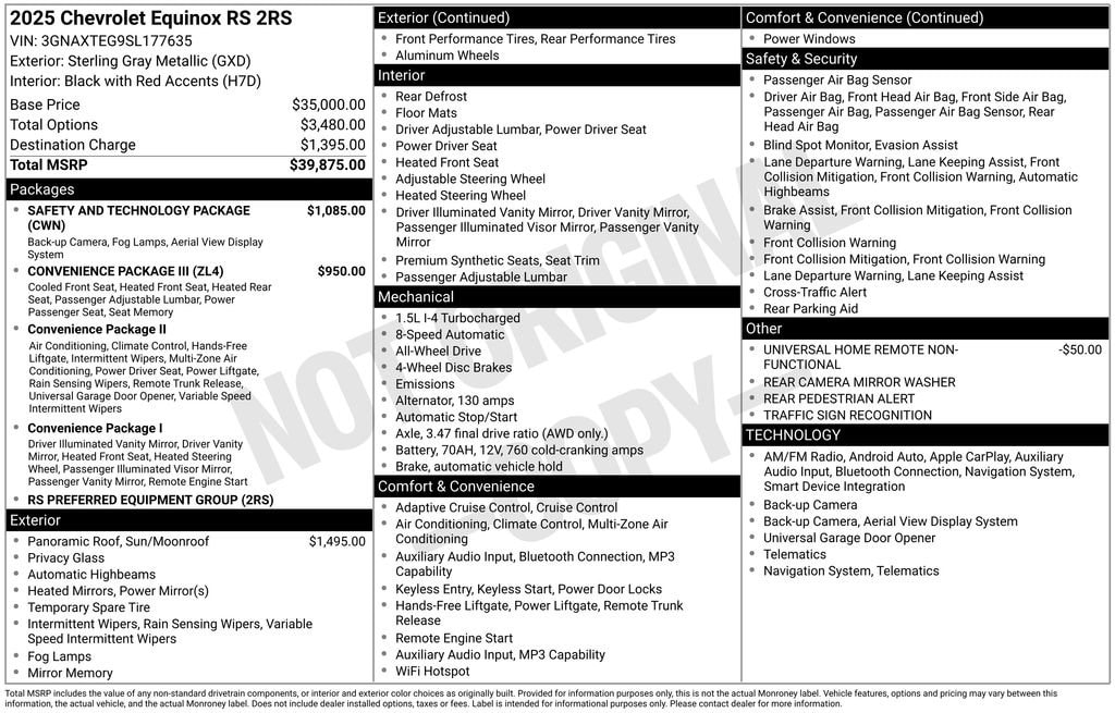 2025 Chevrolet Equinox RS - Photo 41