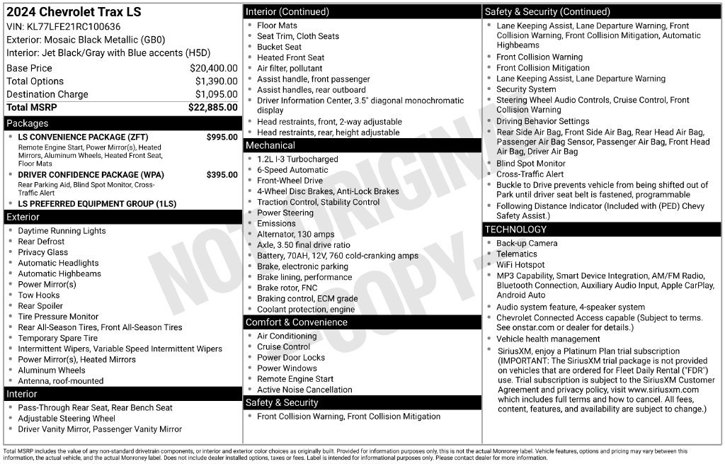 2024 Chevrolet Trax LS - Photo 38
