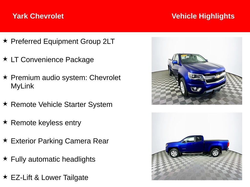 Used 2016 Chevrolet Colorado 2WD LT Truck