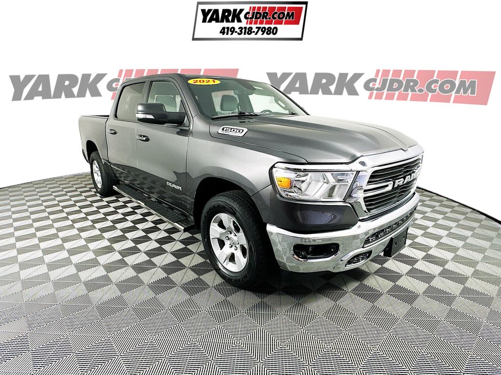 Used 2021 RAM Ram 1500 Pickup Big Horn/Lone Star with VIN 1C6SRFFT3MN755937 for sale in Toledo, OH