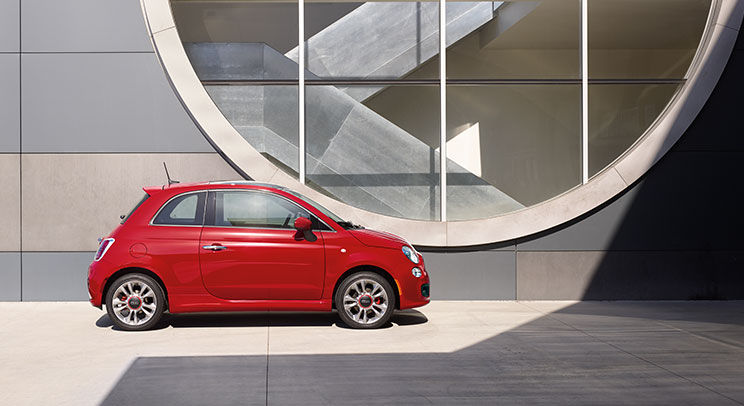 2016 Fiat 500 Side Exterior Red 2016 Fiat 500 Side Exterior Red