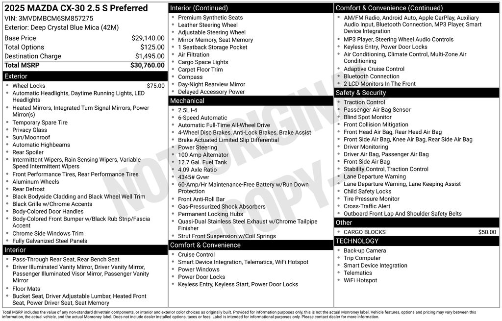 2025 Mazda CX-30 Preferred - Photo 40