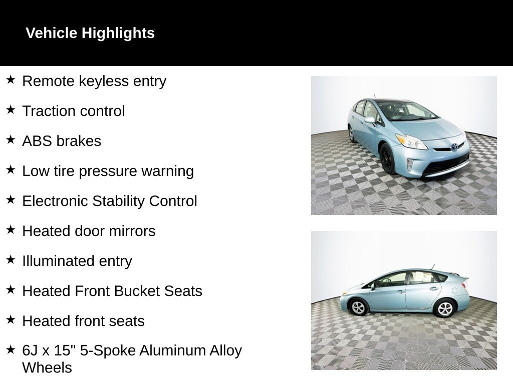 Used 2013 Toyota Prius Four Hatchback