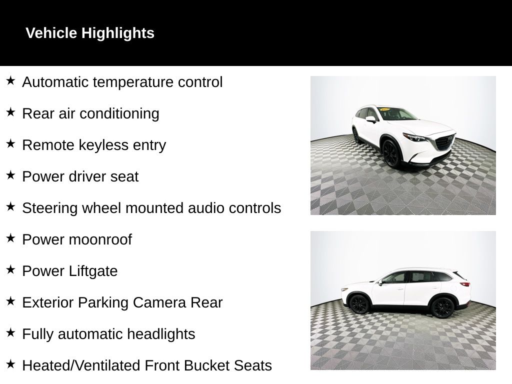 Used 2022 Mazda CX-9 Touring Plus with VIN JM3TCBAY1N0611402 for sale in Toledo, OH