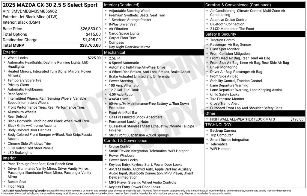 2025 Mazda CX-30 Select Sport - Photo 39