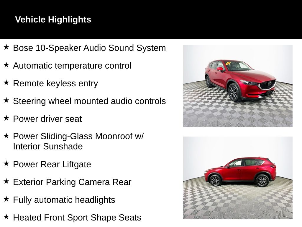 Used 2018 Mazda CX-5 Touring with VIN JM3KFBCM4J0312249 for sale in Toledo, OH