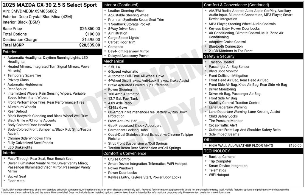 2025 Mazda CX-30 Select Sport - Photo 38