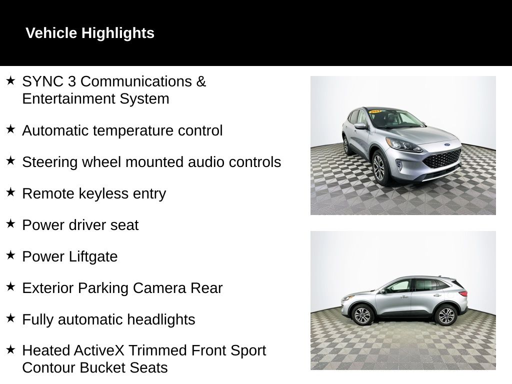 Used 2022 Ford Escape SEL with VIN 1FMCU9H66NUA96470 for sale in Toledo, OH
