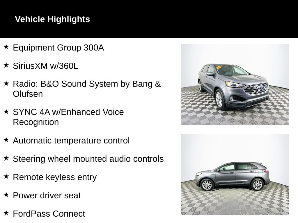 Used 2022 Ford Edge Titanium with VIN 2FMPK4K91NBA41170 for sale in Toledo, OH