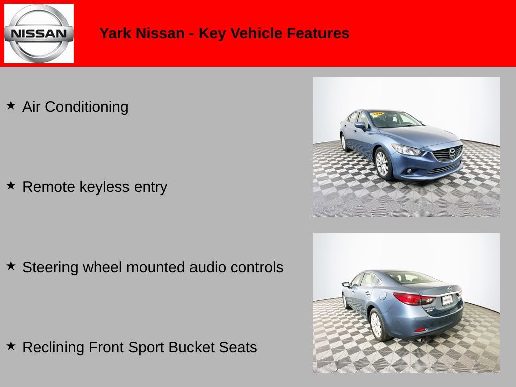 Used 2014 Mazda MAZDA6 i Sport with VIN JM1GJ1U64E1114598 for sale in Toledo, OH