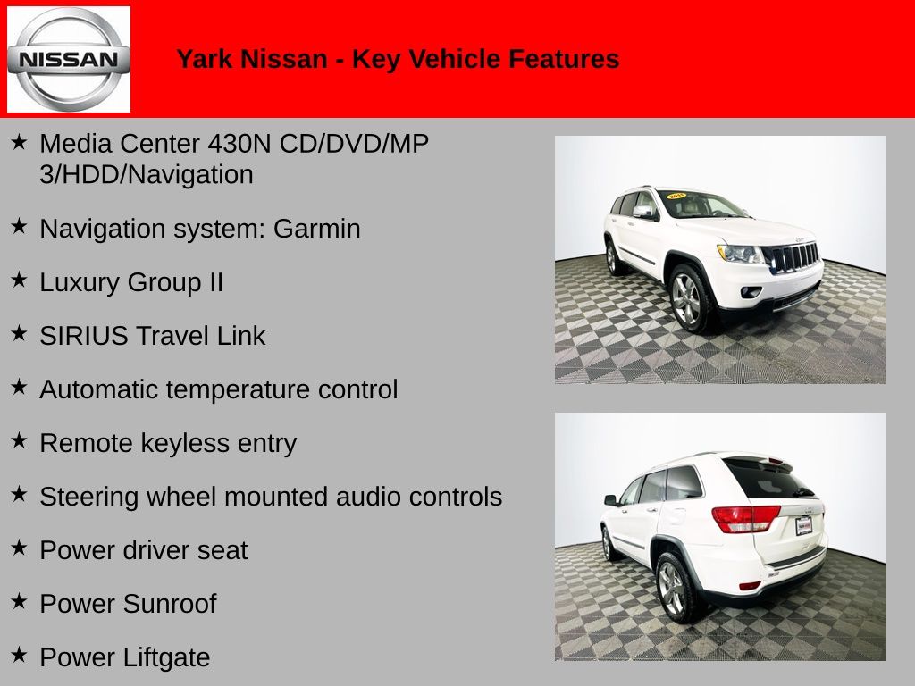 Used 2011 Jeep Grand Cherokee Limited with VIN 1J4RR5GG4BC647588 for sale in Toledo, OH