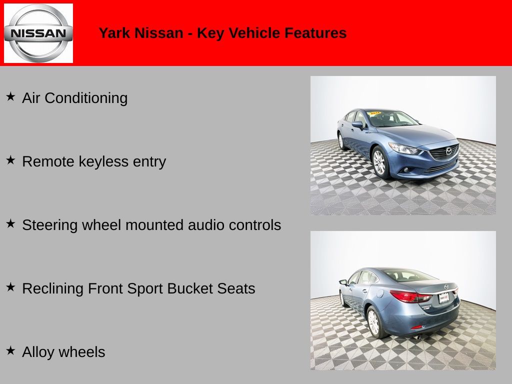 Used 2014 Mazda MAZDA6 i Sport with VIN JM1GJ1U64E1114598 for sale in Toledo, OH