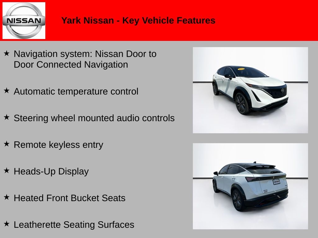 Used 2023 Nissan Ariya Engage with VIN JN1AF0BA9PM400606 for sale in Toledo, OH