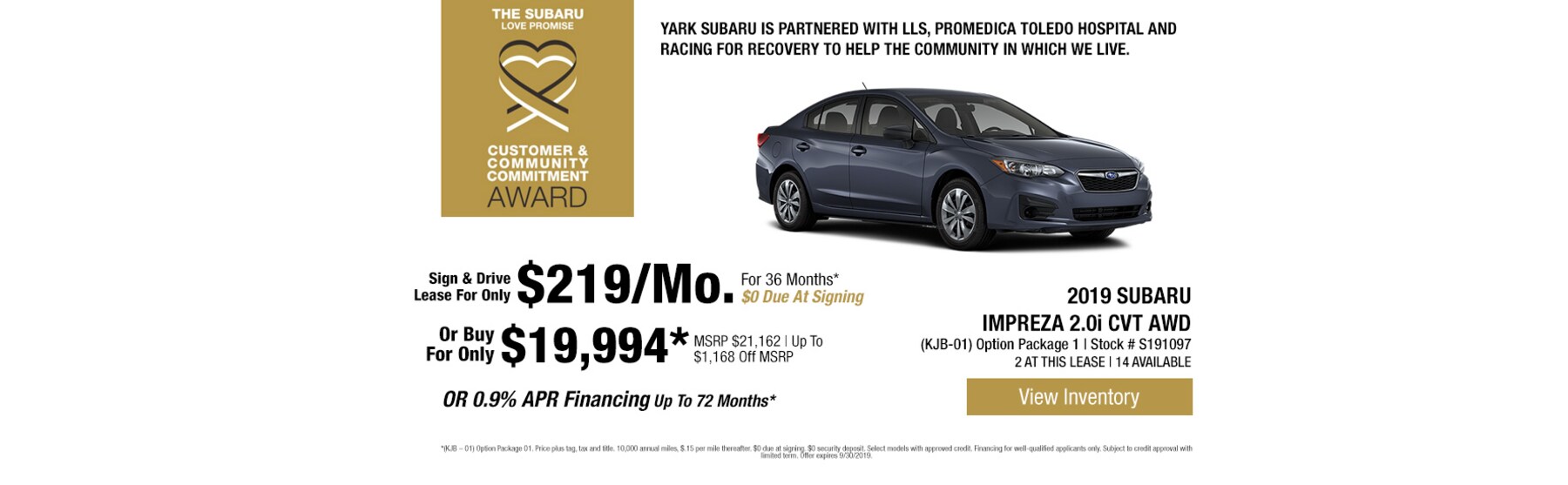 Yark Subaru New 20192020 Subaru Dealership in Toledo, OH Subaru near Me