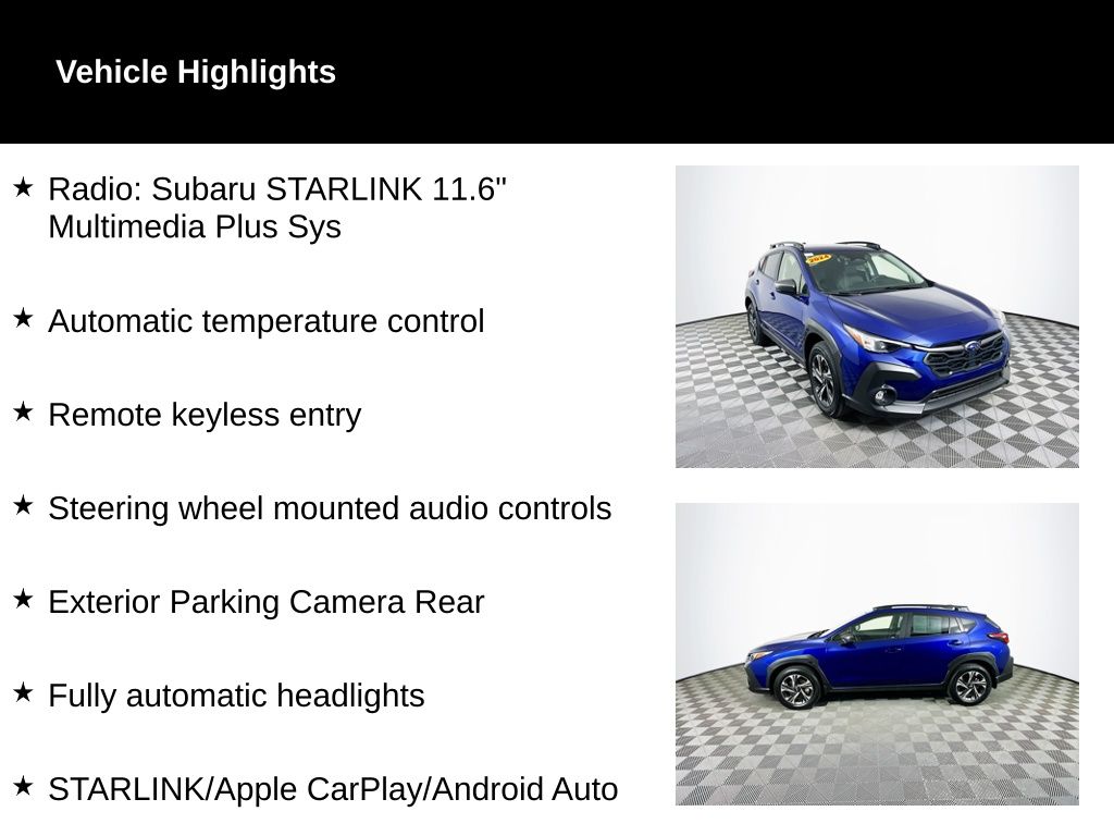 Certified 2024 Subaru Crosstrek Premium with VIN JF2GUADC2RH361842 for sale in Toledo, OH