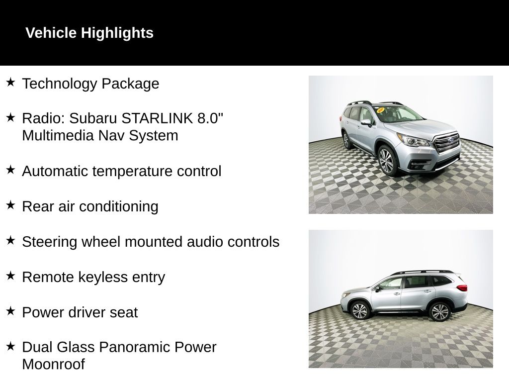 Used 2021 Subaru Ascent Limited with VIN 4S4WMAPDXM3453202 for sale in Toledo, OH