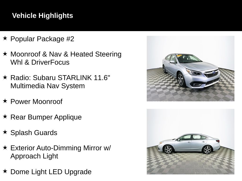 Used 2022 Subaru Legacy Limited with VIN 4S3BWAN68N3018746 for sale in Toledo, OH