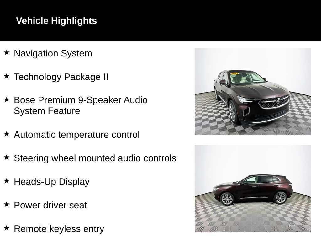 Used 2021 Buick Envision Avenir SUV