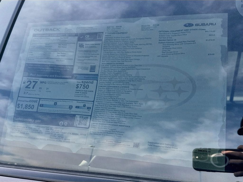 2026 Subaru Outback Limited - Photo 12