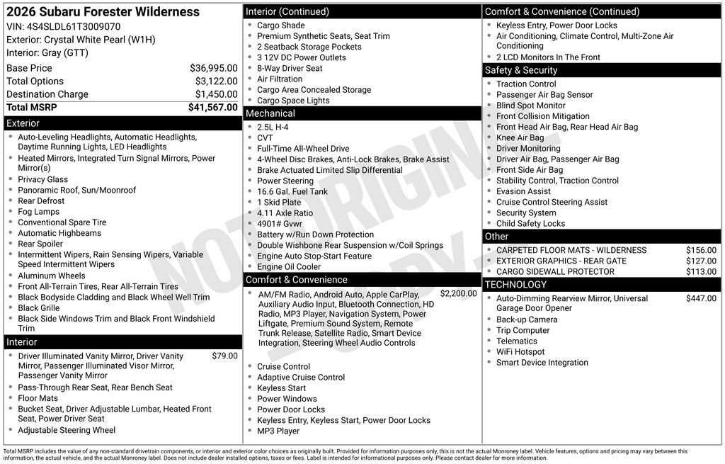 2026 Subaru Forester Wilderness - Photo 40