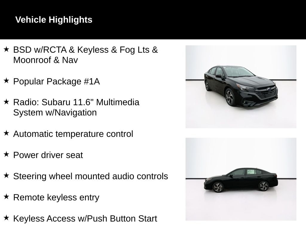 Used 2025 Subaru Legacy Premium Sedan