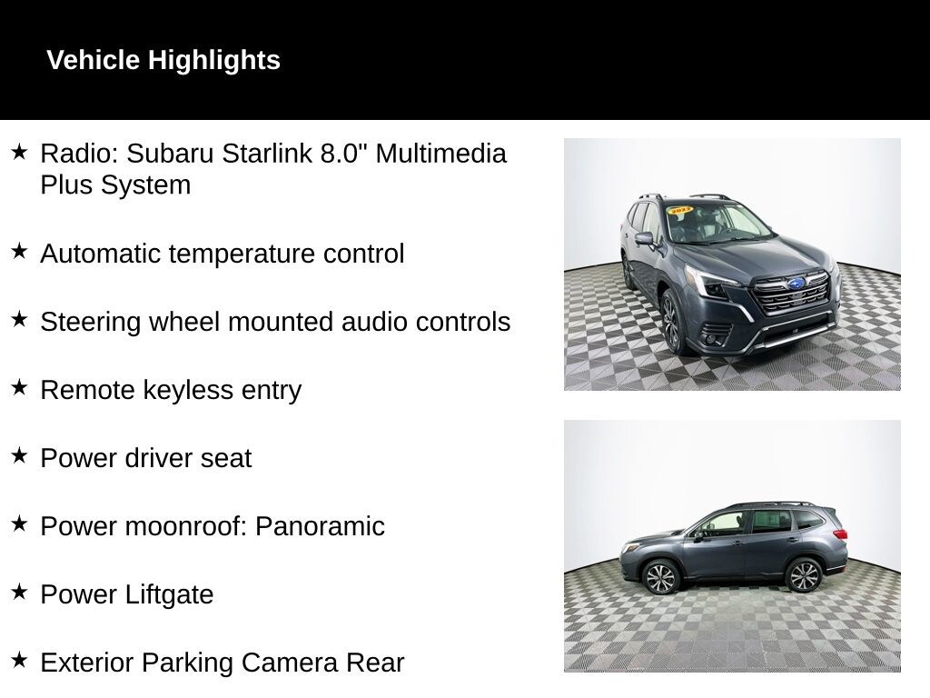 Certified 2022 Subaru Forester Limited SUV