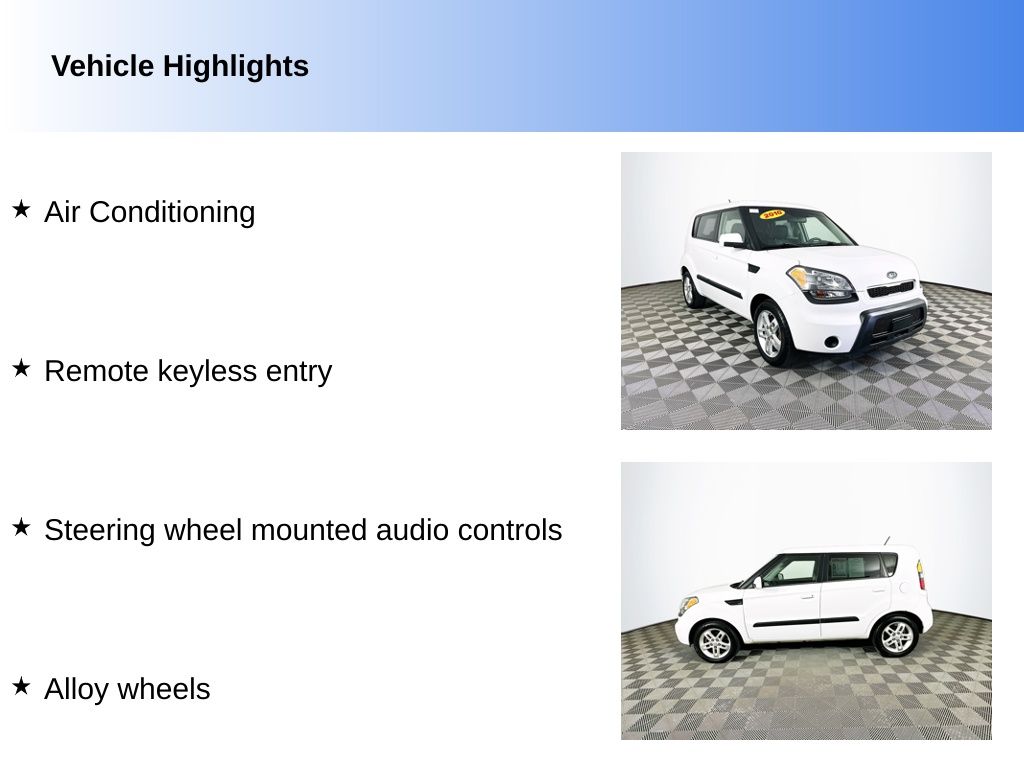 Used 2010 Kia Soul Exclaim with VIN KNDJT2A2XA7117083 for sale in Toledo, OH