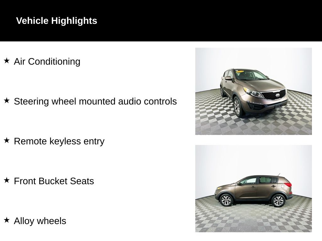 Used 2014 Kia Sportage LX with VIN KNDPB3AC2E7658579 for sale in Toledo, OH