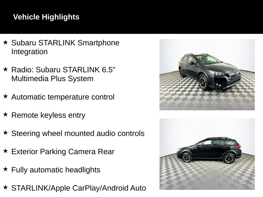 Used 2021 Subaru Crosstrek Premium with VIN JF2GTAPC7M8373816 for sale in Toledo, OH