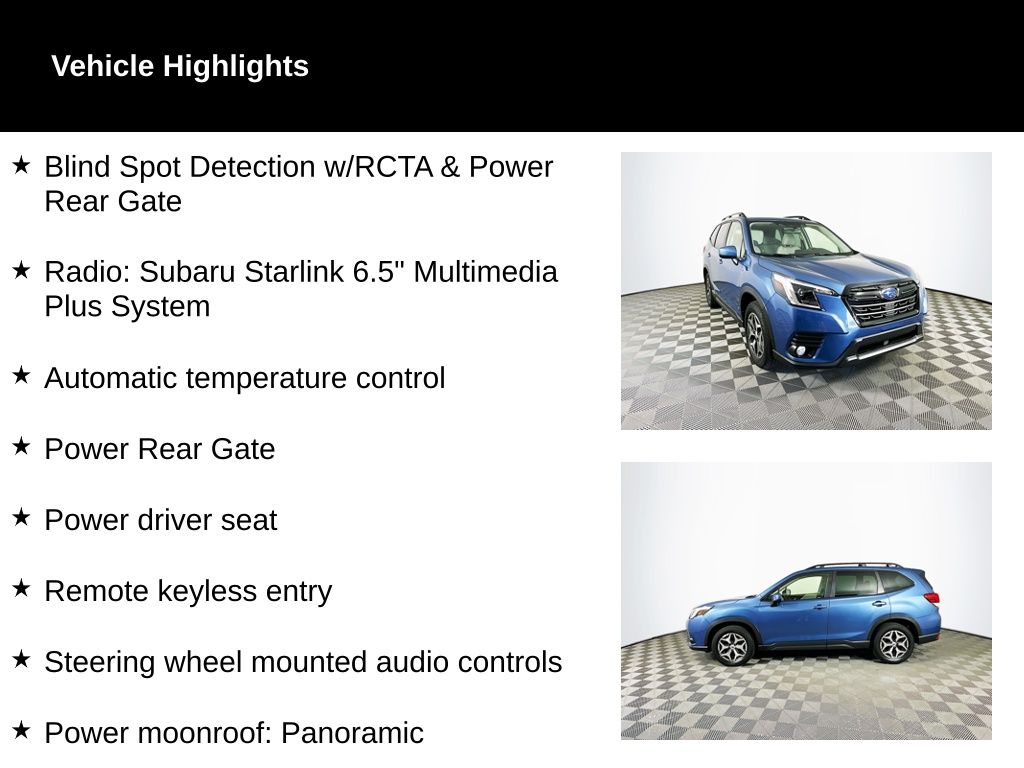 Used 2022 Subaru Forester Premium with VIN JF2SKAEC7NH500016 for sale in Toledo, OH