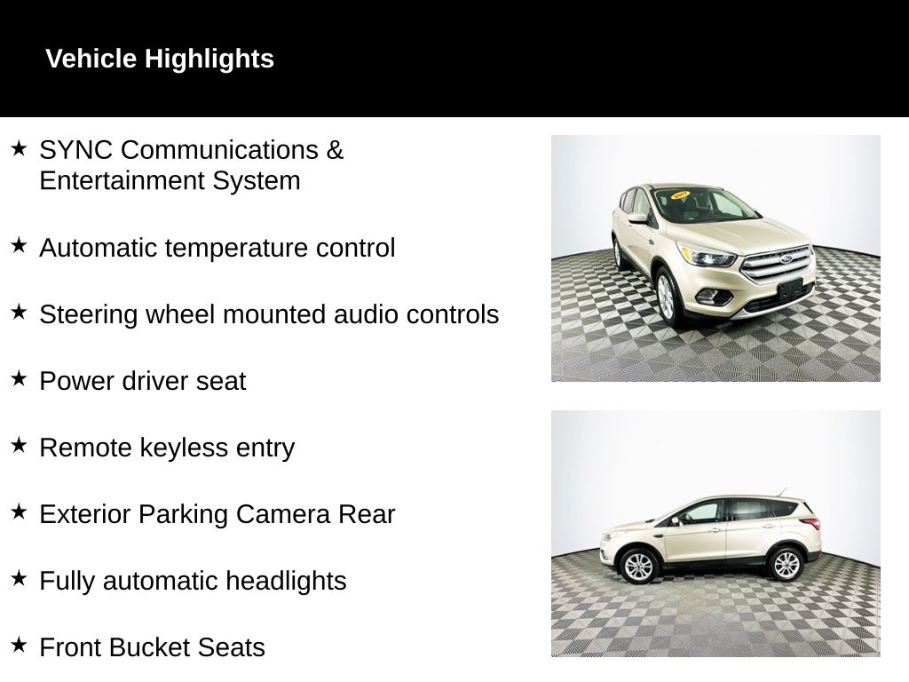 Used 2017 Ford Escape SE with VIN 1FMCU0GD5HUD06783 for sale in Toledo, OH