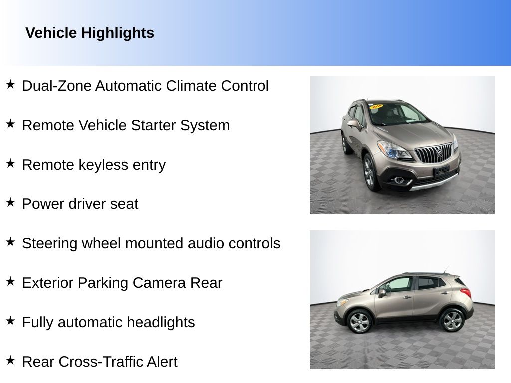 Used 2014 Buick Encore Convenience with VIN KL4CJFSB3EB512286 for sale in Toledo, OH