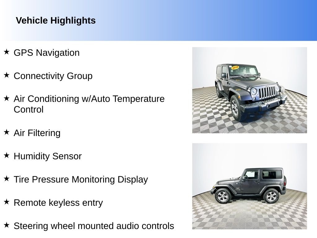 Used 2018 Jeep Wrangler JK Sahara SUV