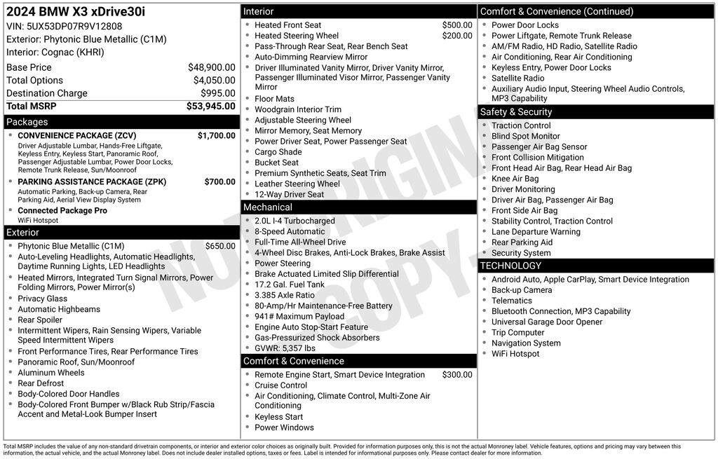 Used 2024 BMW X3 xDrive30i SUV