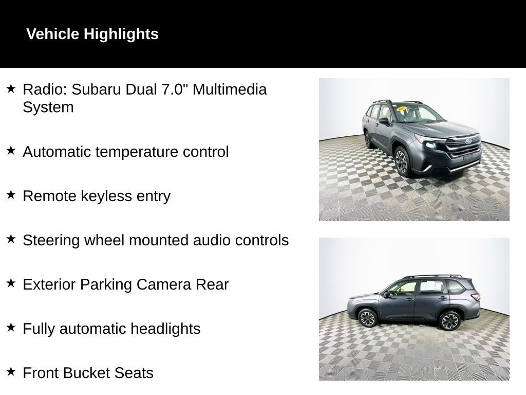 Certified 2025 Subaru Forester SUV