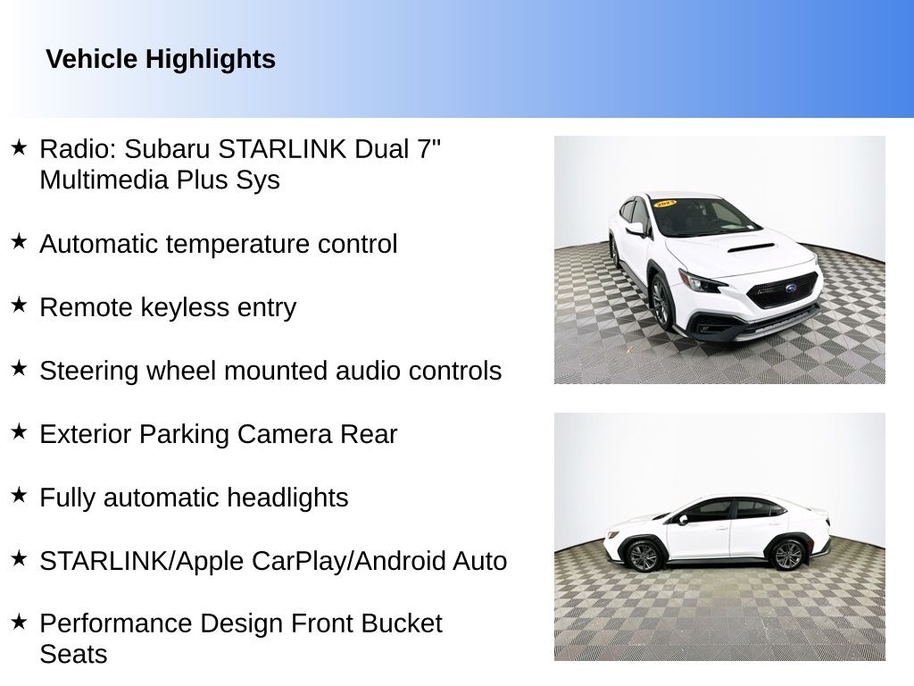 Used 2023 Subaru WRX Sedan